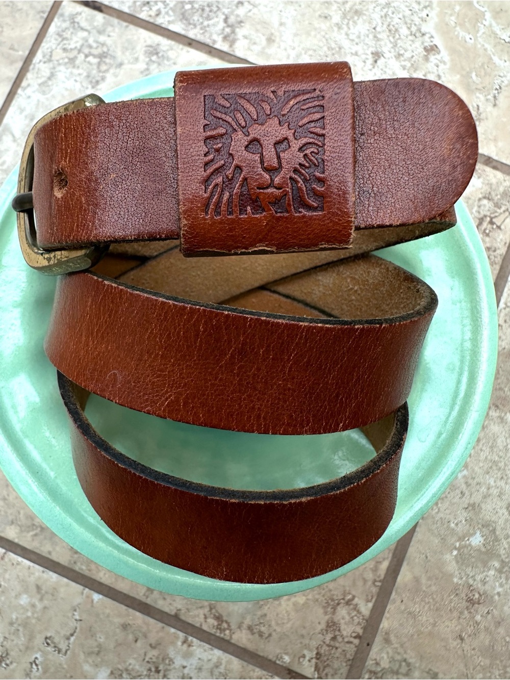 Anne Klein Leather Belt 32”